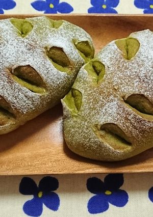 天然酵母で抹茶パン！-レシピのメイン写真