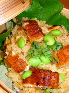 うなぎと枝豆の夏おこわ-レシピのメイン写真