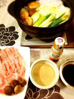 ごまドレで♪しゃぶしゃぶ♡-レシピのメイン写真