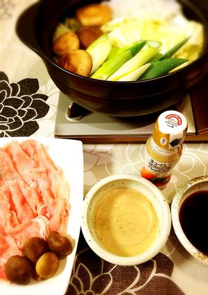 ごまドレで♪しゃぶしゃぶ♡-レシピのメイン写真