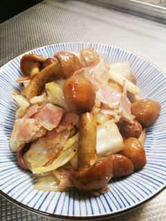 大なめこの炒め物-レシピのメイン写真