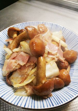 大なめこの炒め物-レシピのメイン写真