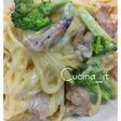 チキンとブロッコリーのクリームパスタ