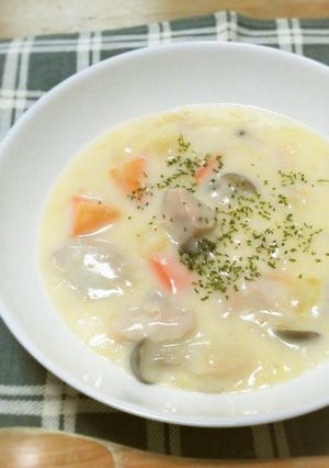 ぱぱっと！チキンクリームシチュー-レシピのメイン写真
