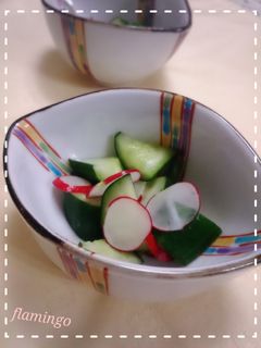 5分!きゅうりとラディッシュの昆布茶和え-レシピのメイン写真
