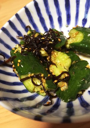 簡単副菜！きゅうりの塩昆布和え-レシピのメイン写真