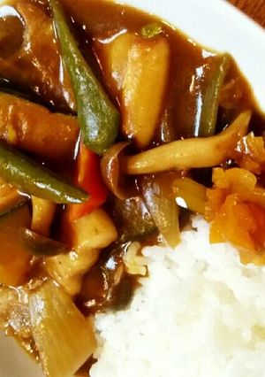 厚切り豚バラ肉とたっぷり野菜のカレー。-レシピのメイン写真
