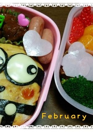 ♡ミニオン(ボブ)弁当♡-レシピのメイン写真