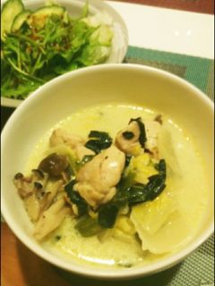 簡単!低糖質 鶏肉と白菜のクリーム煮-レシピのメイン写真