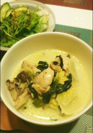 簡単！低糖質 鶏肉と白菜のクリーム煮-レシピのメイン写真