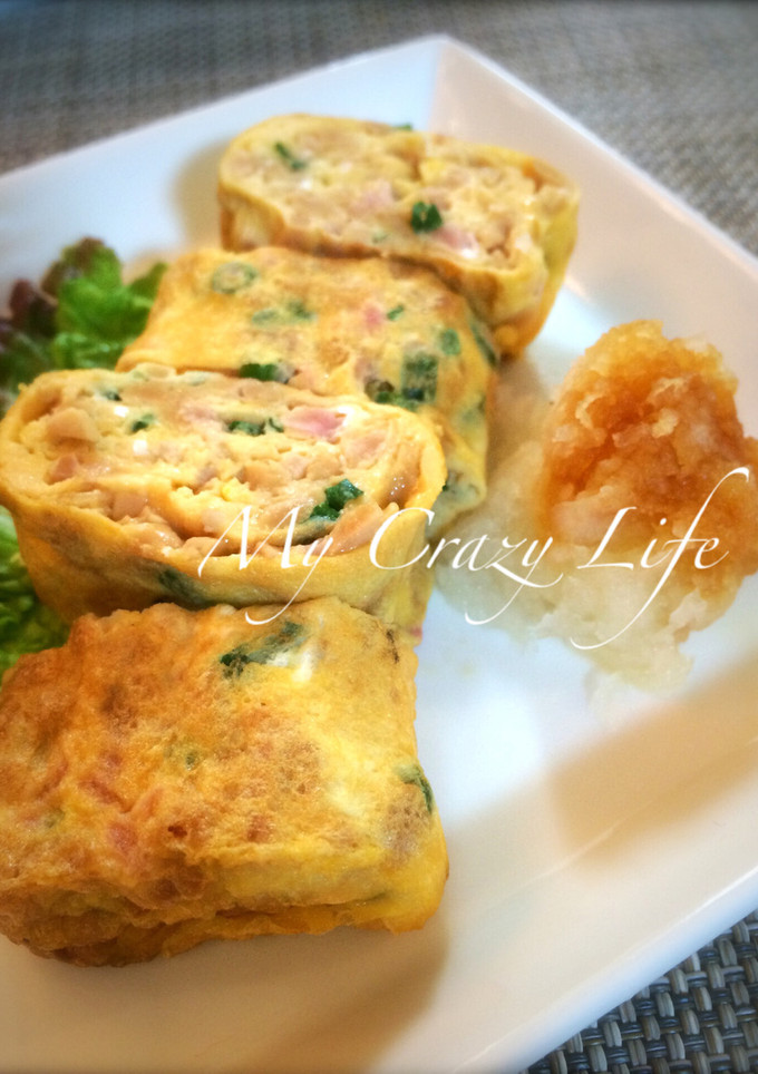 納豆と紅ショウガの卵焼き-レシピのメイン写真