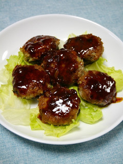 簡単!椎茸の肉つつみハンバーグ-レシピのメイン写真
