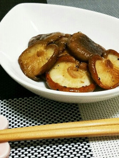 マヨめんつゆでしいたけのバター焼き-レシピのメイン写真