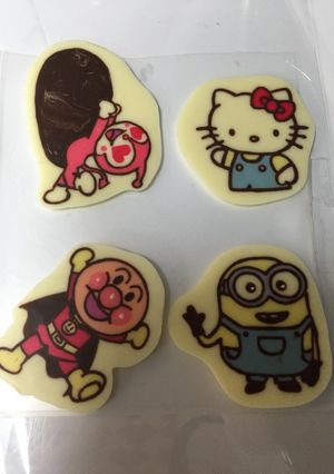キャラチョコプレート-レシピのメイン写真