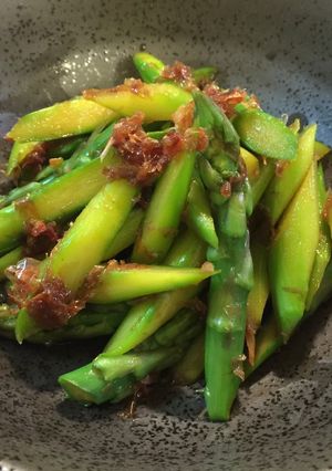 簡単お弁当にも♪アスパラガスのおかか和え-レシピのメイン写真
