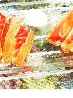 炙りサーモン漬け~バターの香りを添えて✨-レシピのメイン写真