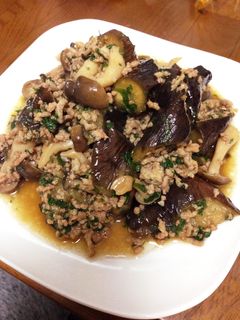茄子とひき肉のしそ炒め-レシピのメイン写真