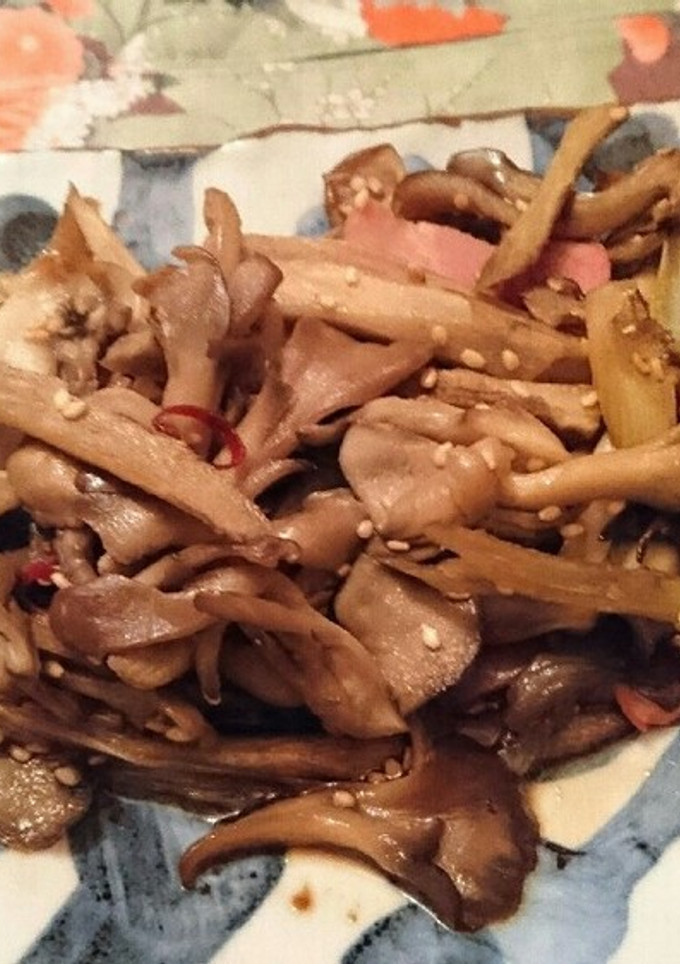 おつまみに♪舞茸とごぼうのきんぴら-レシピのメイン写真