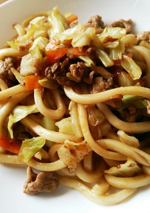快感!スルッとほぐれる焼きうどん♪-レシピのメイン写真