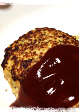 野菜たっぷり♪大きなハンバーグ-レシピのメイン写真