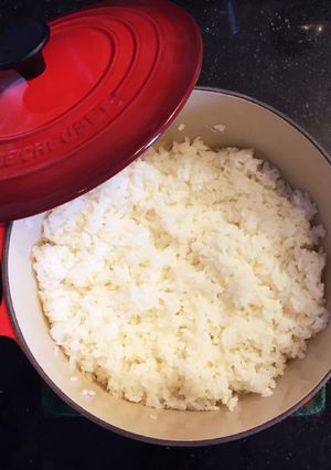 【アメリカ生活】ルクルーゼで炊くご飯-レシピのメイン写真