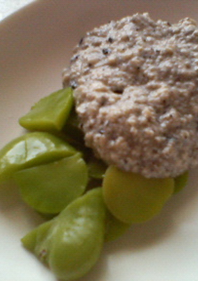 万能☆豆腐ゴマだれ（今回はそら豆と。）-レシピのメイン写真