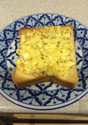 ゆで玉子チーズトースト♪-レシピのメイン写真