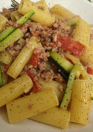 ひき肉（サルシッチャ）のパスタ-レシピのメイン写真