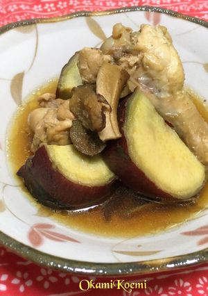 さつまいもと手羽元の煮物-レシピのメイン写真