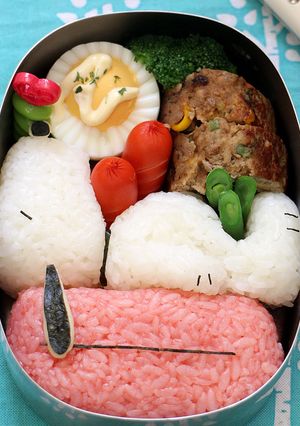 キャラ弁☆屋根の上のスヌーピー-レシピのメイン写真