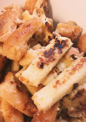 食パン耳で簡単甘～いフレンチトースト♪-レシピのメイン写真