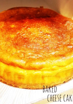 大絶賛!人気の濃厚ベイクドチーズケーキ♡-レシピのメイン写真