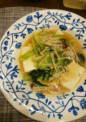 簡単時短★野菜たっぷりお豆腐の和風餡掛け-レシピのメイン写真