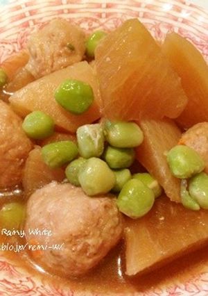 旬の大根で★鶏団子の煮物-レシピのメイン写真