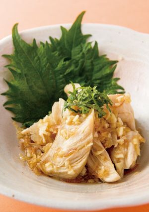 蒸し鶏の大葉香味だれ-レシピのメイン写真
