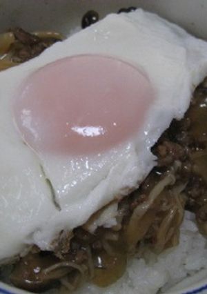 ヘルシーなキノコどんぶり-レシピのメイン写真