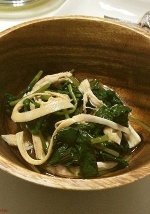 【火の国ぽん酢】春の山菜★三つ葉の和え物-レシピのメイン写真