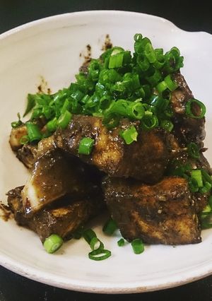 おつまみ♡イカわたと厚揚げ豆腐炒め物♡-レシピのメイン写真
