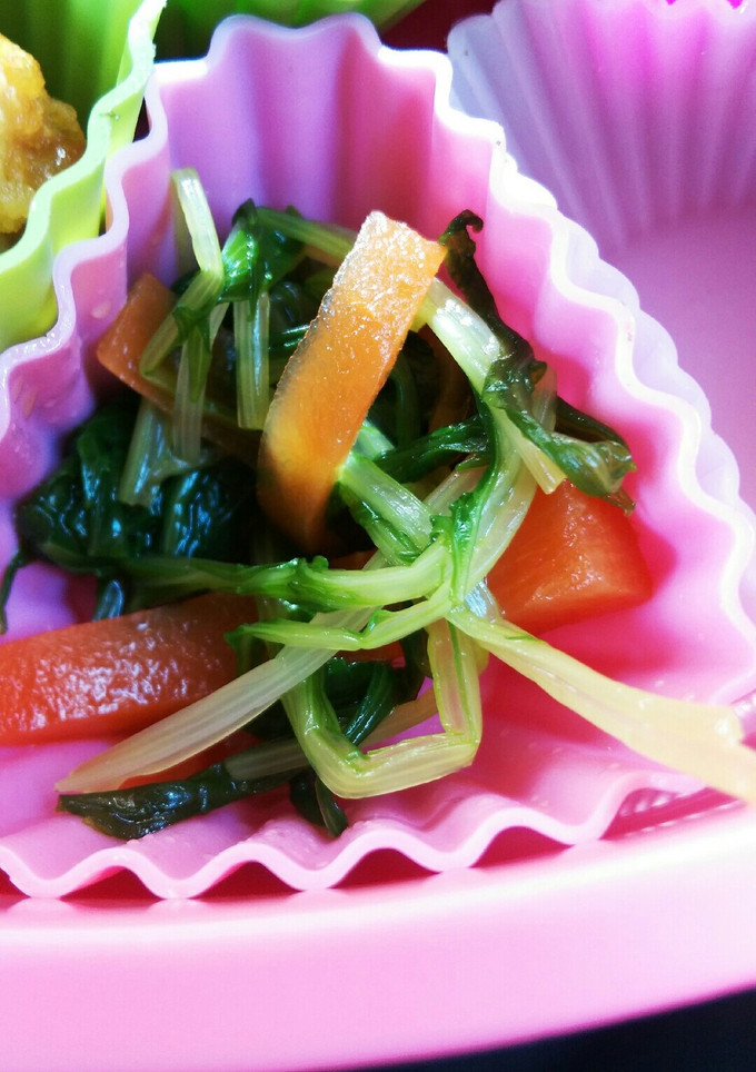 水菜とにんじんのごま和え風-レシピのメイン写真