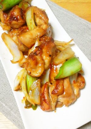 ♬鶏もも肉とネギの味噌炒め❤♫-レシピのメイン写真