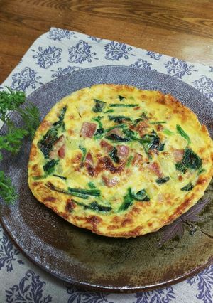 レンジ&トースター！餃子の皮でキッシュ♪-レシピのメイン写真