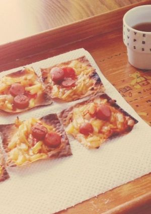 シュウマイの皮でミニピザ✨かんたん美味✨-レシピのメイン写真