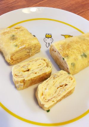 じゃことねぎ入り卵焼き♡手づかみ食べ-レシピのメイン写真