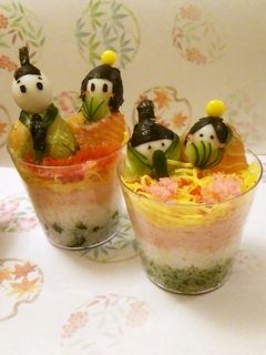 ひなまつりカップちらし寿司byイオン柏店-レシピのメイン写真