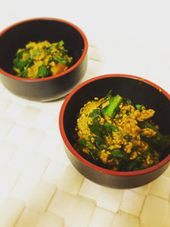 麻婆にらカボチャ-レシピのメイン写真