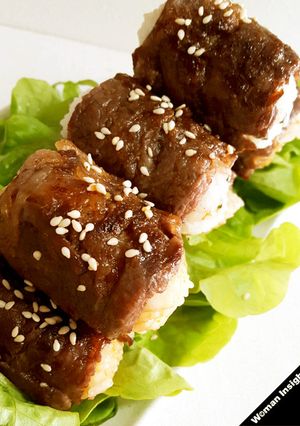 やわらかジューシー肉巻きおにぎり-レシピのメイン写真