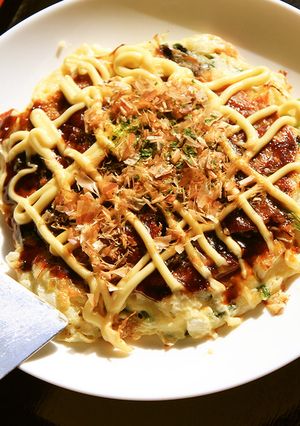 【栄養満点】長芋とほうれん草のお好み焼き-レシピのメイン写真
