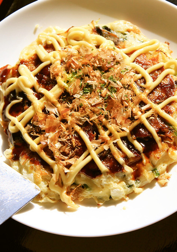 【栄養満点】長芋とほうれん草のお好み焼き-レシピのメイン写真
