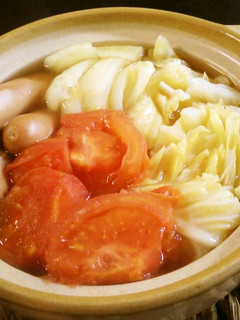 ベジ♪ぽかぽか簡単♪トマト鍋-レシピのメイン写真