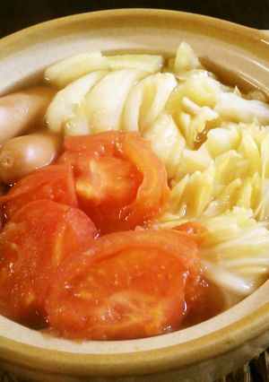 ベジ♪ぽかぽか簡単♪トマト鍋-レシピのメイン写真